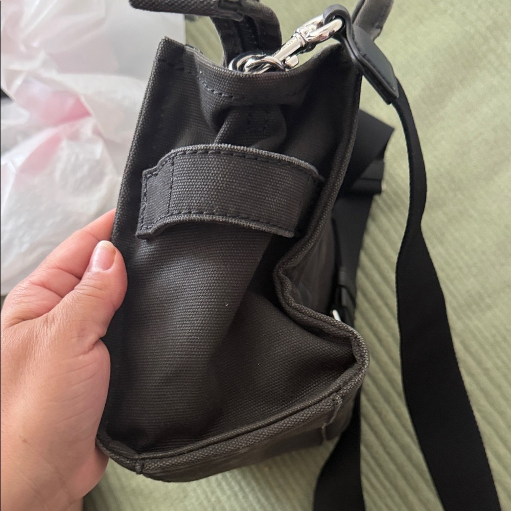 Marc Jacobs Black Canvas 'The Tote Bag' Mini Crossbody - Picture 6 of 12